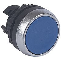 Кнопка с пружинным возвратом ∅ 22,3 - Osmoz - для комплектации - потайная головка - без подсветки - синий | код 023803 |  Legrand